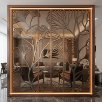 Paravent de séparation en acier inoxydable 304, panneau mural décoratif majestueux et impérial, design d'intérieur pour hall d'hôtel