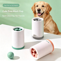 XIPAI Lave-pattes portable pour animaux de compagnie, design luxueux et mignon, silicone souple, prévient les blessures aux pattes pour chats et chiens, grandes et petites tailles, toutes saisons
