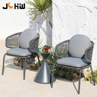 Vente flash - Meubles de patio d'extérieur - Tables rondes de restaurant et de café en aluminium - Design moderne - Table basse en métal pour les événements et les fêtes
