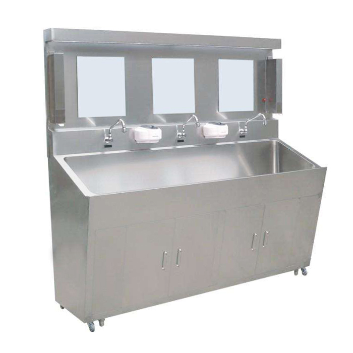 Настенный Бесконтактный ножной клапан, работающий на колене, из нержавеющей стали, медицинская хирургическая раковина для операционного кинотеатра