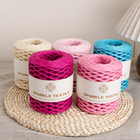 Fil de papier raphia de haute qualité, 150 mètres, pour crochet DIY, épaisseur 2 mm