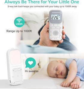 Babyphone sans fil avec capteur de température, alerte de vibration et bruit blanc apaisant intégré - Product Image 5