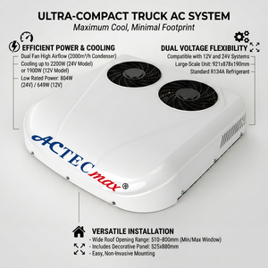 แอร์จอดรถ 12V แอร์หลังคา 24V สำหรับรถบ้านแบบพกพา แอร์แยกส่วนกำลังสูง ผู้จัดจำหน่ายขายส่ง แอร์รถยนต์แบบเร็ว - Product Image 2