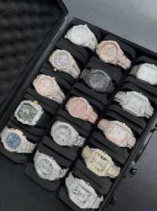 นาฬิกาข้อมือผู้ชาย VVS Luxury สไตล์ฮิปฮอป ตัวเรือนสแตนเลสทรงเหลี่ยม 40 มม. ระบบจักรกลอัตโนมัติ Miyota พร้อมฟังก์ชั่นวันที่ สายขนาด 20 มม. N/A - Product Image 3