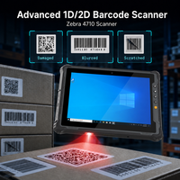 Tablet Industri Tangguh 10.1 Inci 1920x1200 1000nits Terlihat di Bawah Sinar Matahari Windows 11 Pro Intel N5100 8GB IP65 Pemindai Barcode 2D