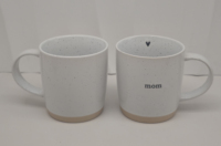 Tazas de Porcelana con Puntos Listas para Enviar, 11oz, Personalizables con LOGO Serigrafiado, Tazas de Cerámica Moteadas para el Día de la Madre y Festividades