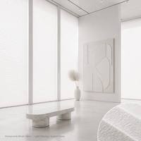 Palette de couleurs chaudes haut de gamme en tissu nid d'abeille (Série Blanc/Gris/Beige/Chaud) pour la décoration intérieure