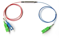 Divisor de Red de Telecomunicaciones de Alta Potencia PER ER PLC 10.7dB 1x2 1:2 Monomodo Mini de Polarización Óptica (PM) SC/FC/LC/ST