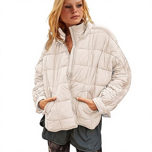 Women's Lightweight <b>Packable</b> Hooded Winter Quilted Puffer <b>Jacket</b> Detachable Sleeves Hat Zipper Closure Waterproof Wool - Product Image 1