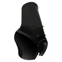 Carénage avant extérieur en ABS noir brillant pour moto avec pare-brise fumé de 15 pouces compatible avec Harley Dyna Super Glide FXD 2007-2017