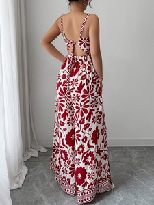 <span class=keywords><strong>Tuta</strong></span> da donna Sexy alla moda Sexy <span class=keywords><strong>tuta</strong></span> da donna estiva con stampa a schiena bassa - Product Image 4