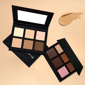 Özel Doğal Kaş Şekillendirme Kontürleri Kapatıcı Su Geçirmez 6 Renk Mat Makyaj Kapatıcı Paleti Özel Etiket Koyu Ton - Product Image 5