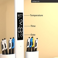 Lampe de table multifonctionnelle Protection des yeux Oem Lampe de bureau LED à double tête Température Heure Année Semaine Affichage