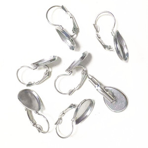 Wise Stainless Steel Teardrop Jewelry Tray French Hook Base DIY Accessory - Product Image 3