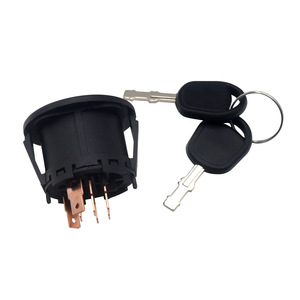Interrupteur d'allumage avec 2 clés pour tondeuses à gazon Husqvarna modèle 532193350 193350 noir - Product Image 4