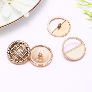 Custom Logo Round <b>Buttons</b> Luxury Decorative Zinc Alloy Metal Shank <b>Button</b> for Clothing Garment Accessories - Product Image 1