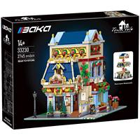 33230 2745PCS Blocs de construction Maison d'ours, Modèle MOC de briques, Scène de rue urbaine créative, Ornements de présentation de bureau