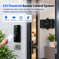 Système de serrure intelligente extérieure TTlock avec bouton à clé physique en métal, contrôle d'accès IP67 pour hôtel/AirBnB