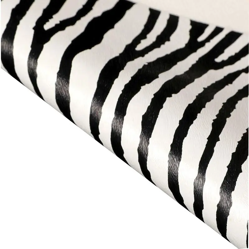 Couro pu com relevo de zebra, bolsa de mão com estampa de animal para mulheres