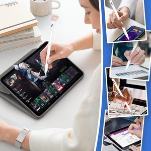 <span class=keywords><strong>Stylet</strong></span> universel en aluminium <span class=keywords><strong>avec</strong></span> pointe remplaçable, attraction magnétique pour téléphones mobiles iOS Android, <span class=keywords><strong>iPad</strong></span> pour le dessin au crayon - Product Image 5