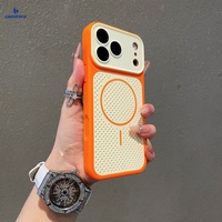 Coques magnétiques originales Mag pour iPhone, coque de refroidissement pour iPhone 17, coque de refroidissement mate pour iPhone 15 Pro
