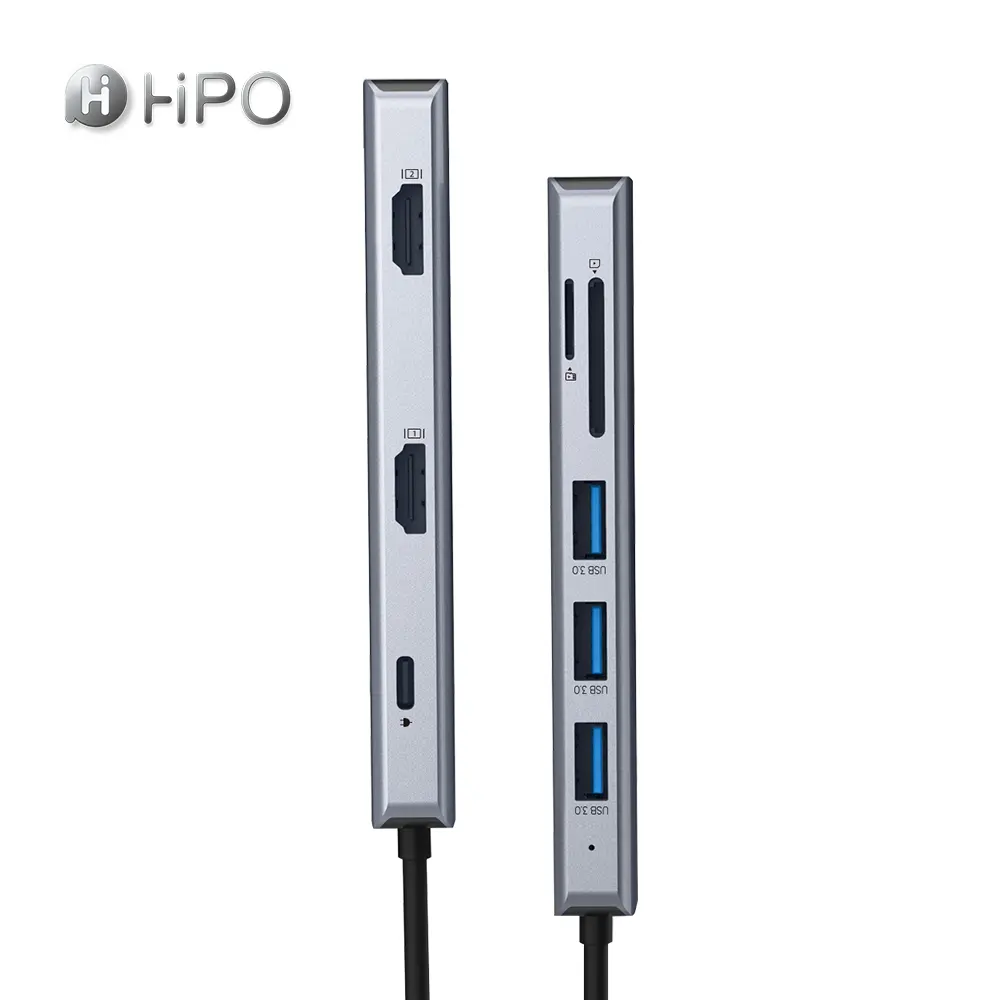 IPad Pro USB C Hub 12 in 1 Adapter für iPad Pro Docking station C zu USB 3.0*3 SD/TF HD * 2 VGA PD iPad Mini 6 Zubehör