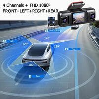 Fabrication chaude vente double enregistrement avant 1080 + interne 1080 HD enregistreur de voiture enregistreur de conduite