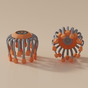 Masseur de tête électrique vibrant Octopus Tool, 20 griffes pour le cuir chevelu - Product Image 3