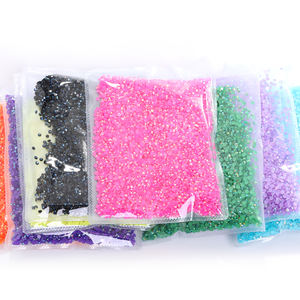 Xichuan Crystal Resin Acrylic Gem Flat Back Round Jelly AB Shiny 2-6mm Rhinestone Nail Art Supplies Prendas de vestir Accesorios de bricolaje - Product Image 3