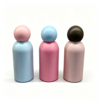 Bouteille d'eau isotherme en acier inoxydable avec couvercle rond, anti-fuite, design mignon et personnalisé avec dessin animé