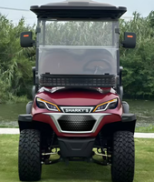 Véhicule électrique tout-terrain 6 places pour parcours de golf, chasse et patrouille en zones protégées, pneus tout-terrain, autonomie 70-90 km, spacieux et sûr