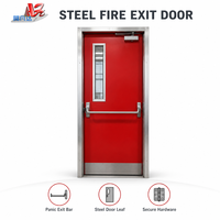 Porte coupe-feu en acier de haute qualité équipée d'un matériel coupe-feu complet pour une installation rapide sur site, adaptée aux usines