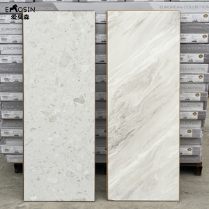Revêtement de <span class=keywords><strong>sol</strong></span> <span class=keywords><strong>stratifié</strong></span> effet marbre et pierre, aspect céramique brillant gris et blanc, étanche pour <span class=keywords><strong>cuisine</strong></span>, 8 mm et 12 mm - Product Image 4