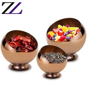 <span class=keywords><strong>Ball</strong></span> KTV Aschenbecher Hot Pot Restaurant schräg Gewürz glas Sauce Obstschalen <span class=keywords><strong>Set</strong></span> für die elegante Tisch Stahl Salats ch üsseln Catering - Product Image 4