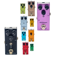 Pédale de guitare électrique Overdrive/Distortion/Chorus/Delay/Tremolo, True Bypass, conception durable pour des sonorités polyvalentes