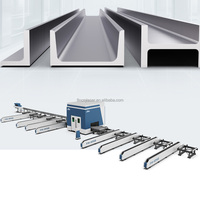 Machine de découpe laser à fibre CNC FINCM 3D 5 axes 12KW pour profilés en H, avec système de chargement et déchargement automatique