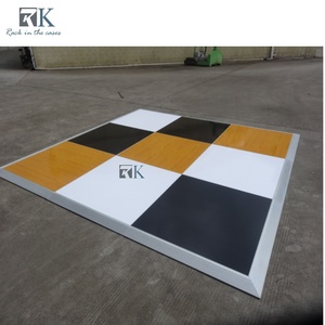 Pista de Baile para Bodas al Aire Libre, Pista de Baile Desmontable con Diseño a Cuadros en Venta - Product Image 4