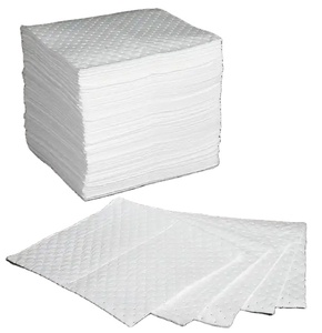 Capacité de lumière <span class=keywords><strong>100%</strong></span> tampon absorbant d'huile en polypropylène avec absorption 20L/kg taille 40x50cm pour les déversements de carburant de pétrole sécurité environnementale - Product Image 1