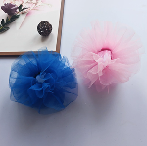 2026 Populaire Chouchou en dentelle plissée en maille douce pour fille, Accessoire capillaire pour enfants, Filet à cheveux en maille pour chignon - Product Image 3