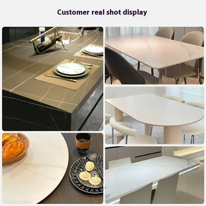 Tùy chỉnh bằng đá cẩm thạch trắng Countertop cho nhà bếp thạch anh bếp đá hàng đầu hiện đại cà phê bàn ăn thay thế bảng đá bảng gạch - Product Image 6