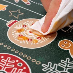 Pronto per la spedizione del faux dell'unità di elaborazione di cuoio impermeabile da pranzo di natale tovaglietta stuoia di tabella - Product Image 5