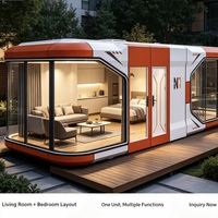 Chambre d'hôtel modulaire portable, chambre de camping en plein air, chambre de parc, installation facile et transport temporaire, design européen