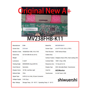 Nouvel écran LCD de remplacement de 23,8 pouces LVDS pour panneau d'affichage AIO MV238FHB N40 K10 K11 N00 N01 N90 NG1 NX0 NX1 NY0 NY1 - Product Image 3