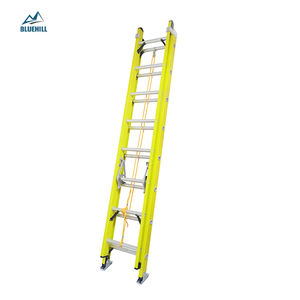 Échelle en D épaissie de 300lb Échelle d'extension de 24 28 pieds 20 '24' 28 'Fibre de verre - Product Image 1