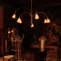 Lámpara de Techo de Estilo Nórdico para Comedor, Lámpara Colgante de Tamaño Mediano para Iluminación Interior, Decoración del Hogar