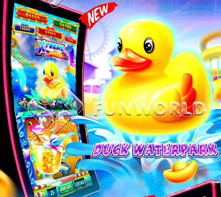 2024 club game room usa popular skill game machine board Duck Water Park xtreme nudge game