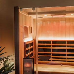 ساونا الأشعة تحت الحمراء المخصصة 8 أشخاص مع مجموعة الأشعة تحت الحمراء البعيدة الكربون وانخفاض EMF - Product Image 3