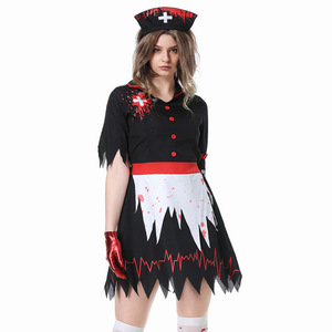 Nuevo vestido de Cosplay de <span class=keywords><strong>enfermera</strong></span> para adultos de Halloween, <span class=keywords><strong>disfraz</strong></span> de fiesta de vacaciones de zombis para mujer - Product Image 2