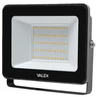 Projecteur LED Slim VALEX ELE1394, 50 Watts, Lumière Chaude, 0,7 kg, Fabriqué en Italie