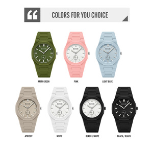 Montre à quartz carrée minimaliste unisexe, montre-bracelet étanche avec bracelet en nylon, montre octogonale pour homme discrète mais élégante - Product Image 3